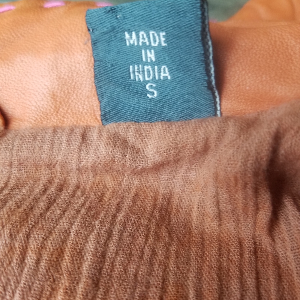 Vintage Alexander Julian Orange Calf Ski Leather Jacket Small - Picture 8 of 8